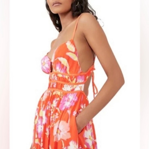 NWT! Free People Wisteria Maxi - Pop Combo - Size XL - Picture 3 of 4
